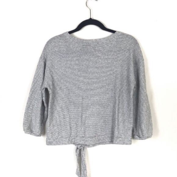 Grey & Gray Medium Striped Sweatshirt Top - Picture 2 of 8